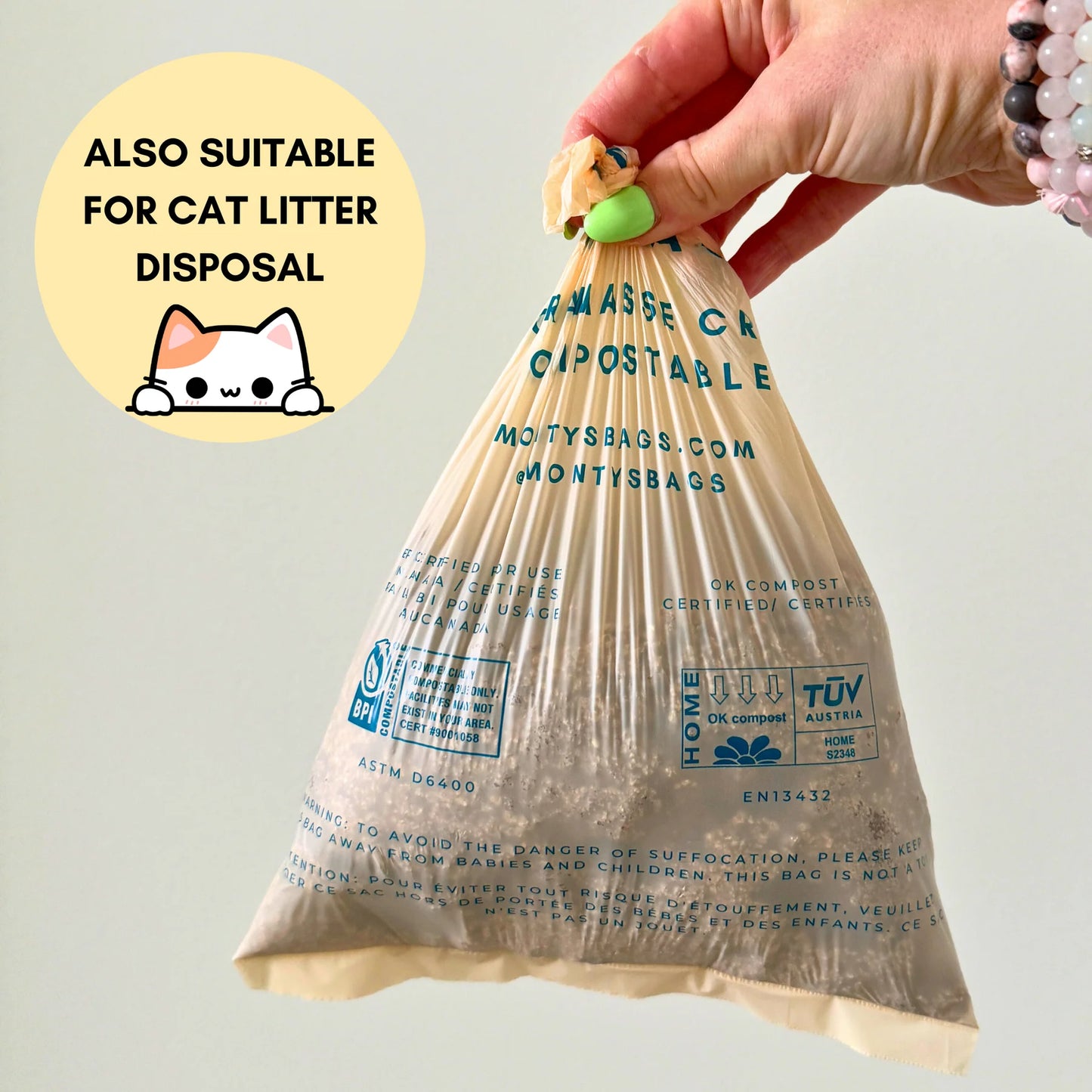 Monty's Compostable Cornstarch Poop Bags